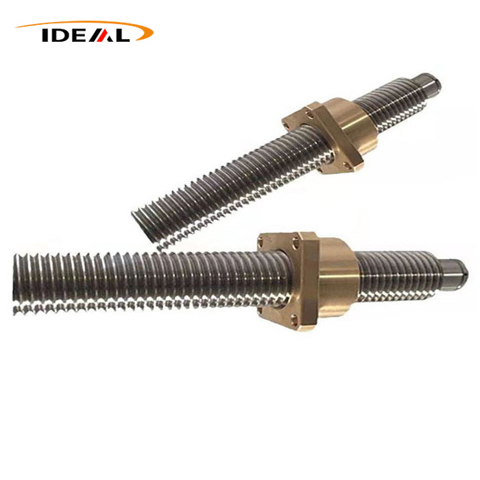 Ang CNC Machined Stainless Steel Square Thread Drive Shaft