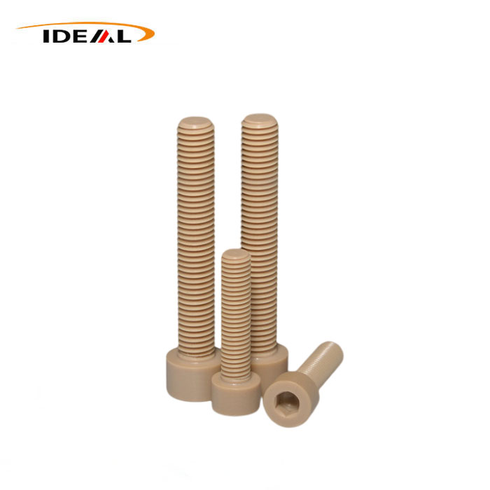 Hexagonal na ulo Plastic bolt at nut